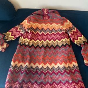 Lucky Brand Wool Colorful Cardigan; Size S